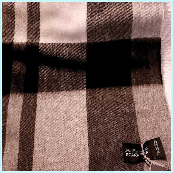 STOLE CASHMERE & LAMBSWOOL SCOTTISH IMPORT NWT - Picture 4 of 6